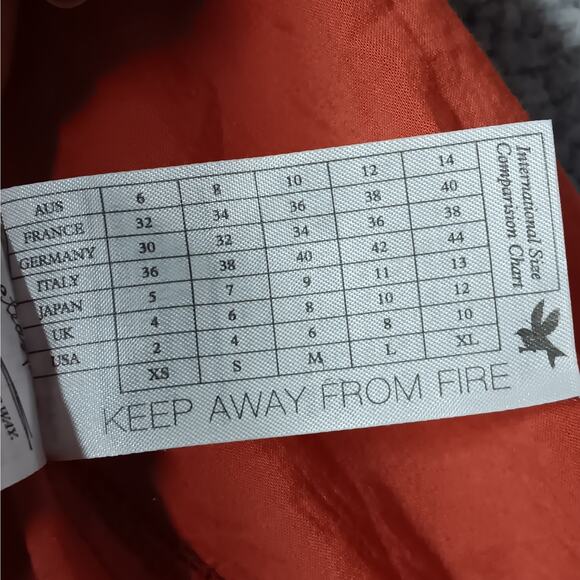 One Teaspoon Mini Dress Size 6 Ruffled Raw Hems Racer Back Rusty Orange - Picture 12 of 12